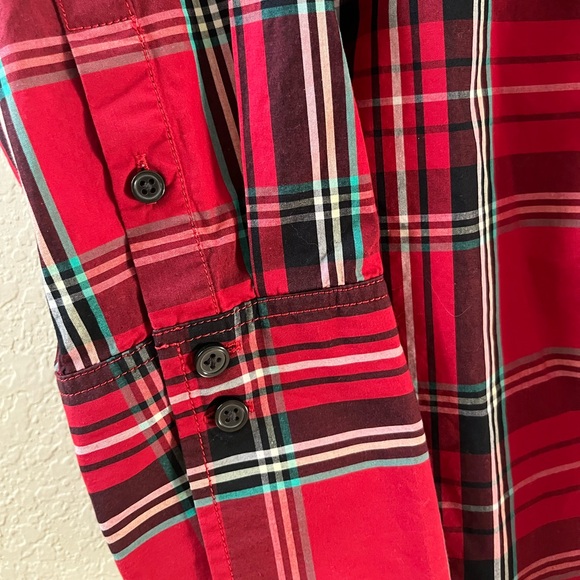 J.Crew Women’s Garcon Classic Shirt Tartan Plaid 100% Organic Cotton Size 4 - Picture 7 of 12